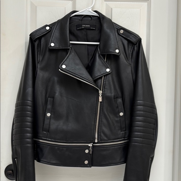 Zara Jackets & Blazers - Black Faux leather jacket